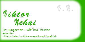 viktor nehai business card